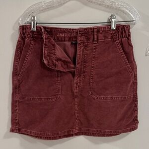 American Eagle Outfitters Corduroy Skirt in Dusty Rose